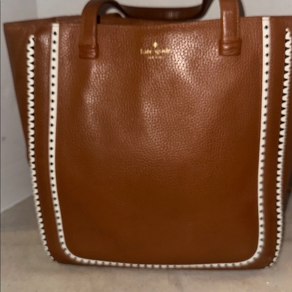 Kate Spade Sheffield Dorma white trim Tote Cognac - Picture 4 of 16